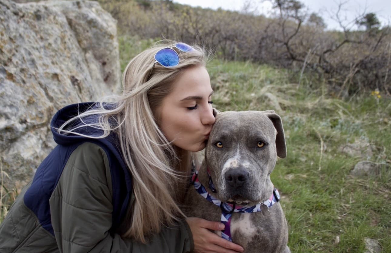 Kisses from my furry friend